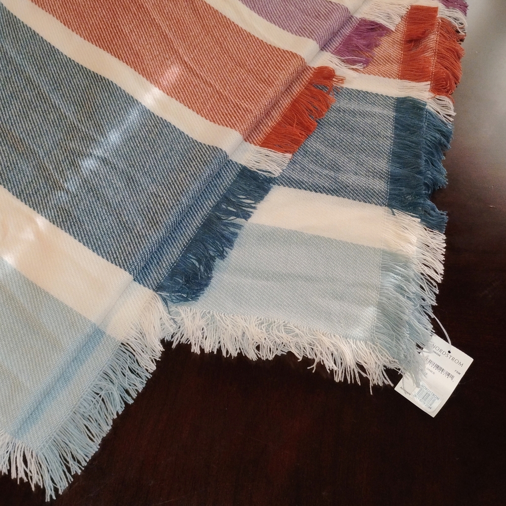 Madewell Striped Multicolor Scarf / Wrap